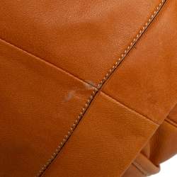 Chloe Tan Leather Braided Handle Convertible Tote 