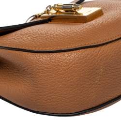 Pre Owned Chloe Brown Leather Drew Shoulder Bag