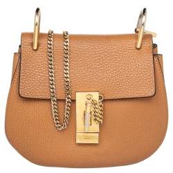 Chloe Brown Leather Drew Shoulder Bag