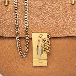 Pre Owned Chloe Brown Leather Drew Shoulder Bag