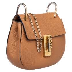 Pre Owned Chloe Brown Leather Drew Shoulder Bag