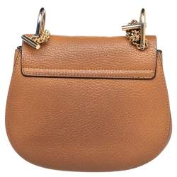 Pre Owned Chloe Brown Leather Drew Shoulder Bag