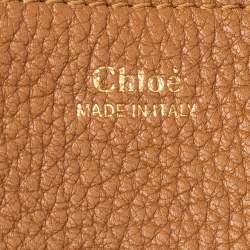 Pre Owned Chloe Brown Leather Drew Shoulder Bag