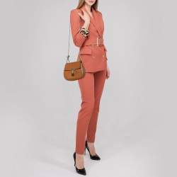 Pre Owned Chloe Brown Leather Drew Shoulder Bag