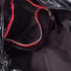 Pre Owned حقيبة يد توتس كلوي اودرا جلد لامع أسود