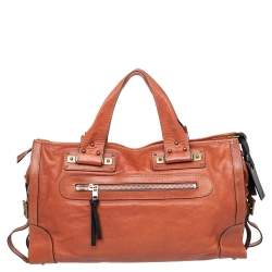 Pre Owned Chloe Brown Leather Tracy Satchel