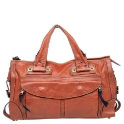Pre Owned Chloe Brown Leather Tracy Satchel