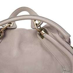Pre Owned Chloé Beige Leather Medium Paraty Satchel