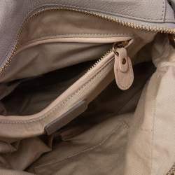 Pre Owned Chloé Beige Leather Medium Paraty Satchel