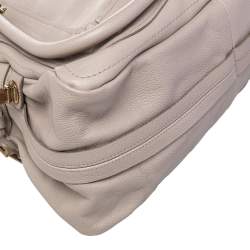 Pre Owned Chloé Beige Leather Medium Paraty Satchel