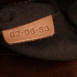 Pre Owned حقيبة كلوي إديث جلد بني