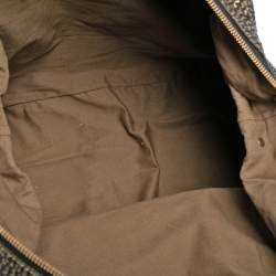 Pre Owned Chloe Black/Gold Textured Leather Side Zipped Satchel