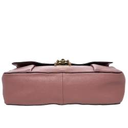 Pre Owned Chloe Old Rose Pink Leather Large Elsie Shoulder Bag
