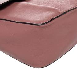 Pre Owned Chloe Old Rose Pink Leather Large Elsie Shoulder Bag