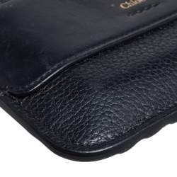 Pre Owned Chloe Black Leather Zip Card Holder
