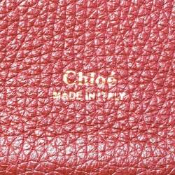 مملوكة مسبقًا Chloe Brown Leather Medium Aby Day Top Handle Bag