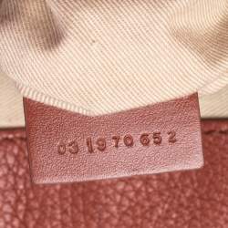 مملوكة مسبقًا Chloe Brown Leather Medium Aby Day Top Handle Bag