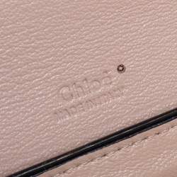 Pre Owned Chloe Tri Color Python And Leather Medium Clare Shoulder Bag