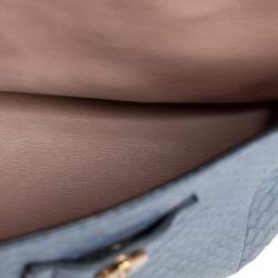 Pre Owned Chloe Tri Color Python And Leather Medium Clare Shoulder Bag