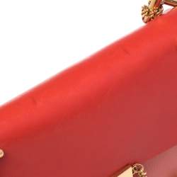 Pre Owned حقيبة كتف كلوي درو جلد برتقالي مرجاني متوسطة