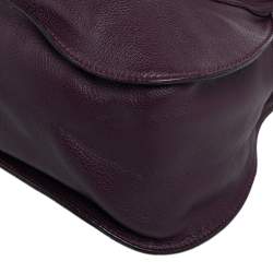 Pre Owned Chloé Burgundy Leather Large Marcie Satchel