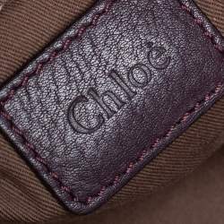 Pre Owned Chloé Burgundy Leather Large Marcie Satchel
