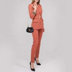 مملوكة مسبقًا Chloe Black Grained Leather Nano Drew Shoulder Bag