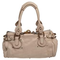 Pre Owned Chloe Beige Leather Medium Paddington Satchel