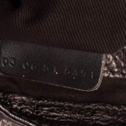 Pre Owned Chloe Metallic Brown Leather Mini Paddington Bag