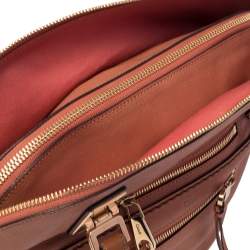 Pre Owned Chloe Brown Leather Medium Angie Satchel