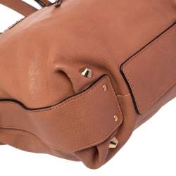 Pre Owned Chloe Brown Leather Medium Angie Satchel