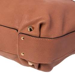 Pre Owned Chloe Brown Leather Medium Angie Satchel