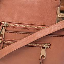 Pre Owned Chloe Brown Leather Medium Angie Satchel
