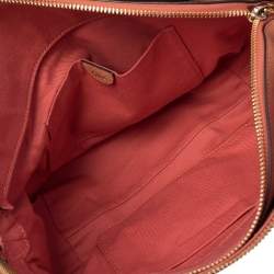 Pre Owned Chloe Brown Leather Medium Angie Satchel