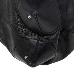 Pre Owned Chloe Black Leather Plexo Paddington Tote