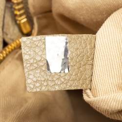 Pre Owned Chloe Khaki Green Leather Small Paraty Satchel