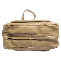 Pre Owned Chloe Khaki Green Leather Small Paraty Satchel