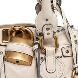 Pre Owned Chloe Beige Leather Mini Paddington Satchel 