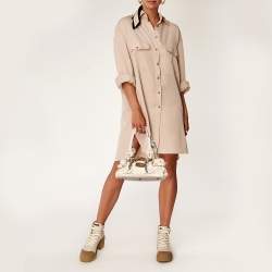 Pre Owned Chloe Beige Leather Mini Paddington Satchel 