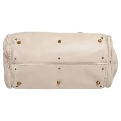 Pre Owned Chloe Beige Leather Mini Paddington Satchel 
