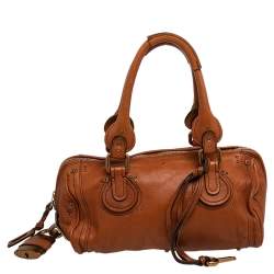 Pre Owned Chloe Brown Leather Paddington Satchel