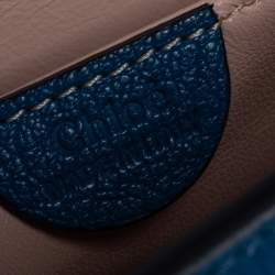 Chloé Blue Leather Small Elsie Shoulder Bag