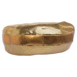 Pre Owned حقيبة هوبو كلوى شينمايل جلد وشبك معدن فضية