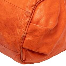 Pre Owned Chloe Orange Leather Large Ethel Tote