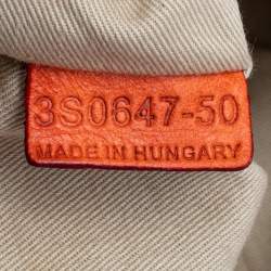 Pre Owned Chloe Orange Leather Large Ethel Tote