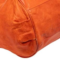 Pre Owned Chloe Orange Leather Large Ethel Tote