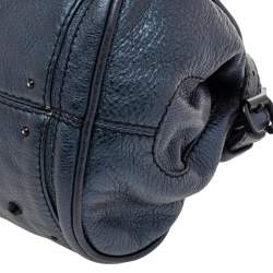 Pre Owned Chloe Blue Leather Medium Paddington Satchel