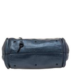 Pre Owned Chloe Blue Leather Medium Paddington Satchel