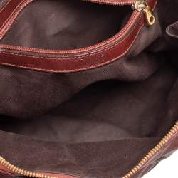 Pre Owned Chloe Brown Leather Kerala Dome Satchel