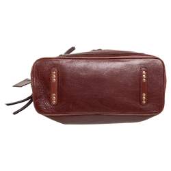 Pre Owned Chloe Brown Leather Kerala Dome Satchel